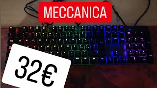 32€ ASMR TASTIERA MECCANICA PIÙ ECONOMICA IN ITALIA [upl. by Pouncey433]