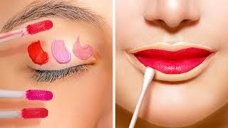 45 AMAZING MAKEUP HACKS YOU SHOULD KNOW [upl. by Damicke]