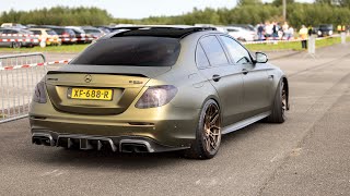 788HP Mercedes E63 S AMG 4MATIC with Decat BRABUS Exhaust  LOUD Accelerations amp Launch Controls [upl. by Won305]