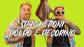 SPAGHETTONI POLPO E PECORINO Che cremaaa  Ricetta di Federico Fusca [upl. by Neibaf]