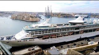 Cruise Ships Departing  Valletta Malta [upl. by Hocker909]