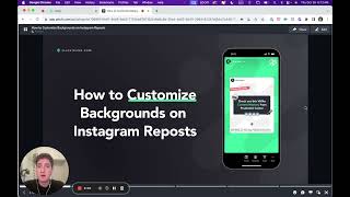 How to Customize Backgrounds on Instagram Reposts 2023 [upl. by Euqinitram444]