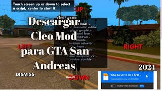 Cómo DESCARGAR CLEO MOD para su GTA San Andreas Android última versión 2024 [upl. by Eatnhoj377]