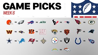 Week 6 Game Picks [upl. by Aeslehc]