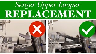 Serger Upper Looper Replacement  Juki MO654DE [upl. by Arhoz]