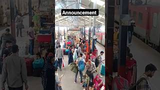 12628Karnataka Express at New Delhi Railway Station shortvideo announcement [upl. by Ahern]