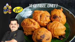 Vegetable Omelette  Evening time snacks  Durga lunch home special dish  Chef Venkatesh Bhat [upl. by Pitts]