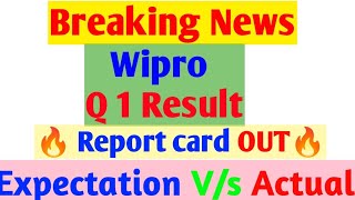 Wipro quater 1 2025 result out 💥Wipro share latest news trending wipro sharemarket viralnews [upl. by Saudra]