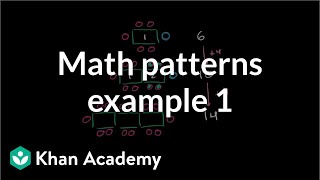 Math patterns example 1  Applying mathematical reasoning  PreAlgebra  Khan Academy [upl. by Pelage]