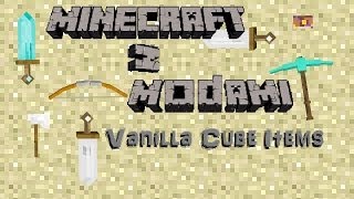 Minecraft z Modami 5  Vanilla CubeItems Mod  3D w minecraft [upl. by Aivatahs297]