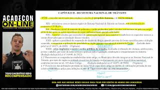 LEGISLAÃ‡ÃƒO DE TRÃ‚NSITO  LEGISLAÃ‡ÃƒO EXTRAVAGANTE  ACADEMIA DO CONCURSEIRO [upl. by Favien]