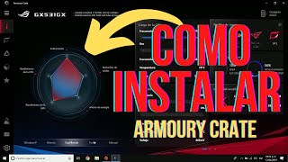 COMO DESCARGAR E INSTALAR EL ARMOURY CRATE ASUS TUF GAMING FX505DT  Puerto Tech [upl. by Gladwin]