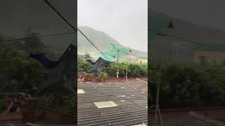 Typhoon Yagi Tears Roof Off of Houses Hải Dương Province Vietnam  Sept 7 2024 cyclone [upl. by Wilma]