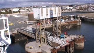 Brittany Ferries MV Pont Aven Departing Plymouth Devon UK Friday 22nd October 2010 [upl. by Nylyaj969]