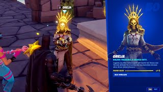 Where to find NEW Queen Oro Orelia Character in Fortnite  Orelia NPC Location in Fortnite [upl. by Hnahk]