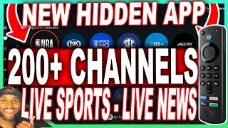 NEW STREAMING APP ACCESS 200 HIDDEN CHANNELS HD SPORTS amp NEWS [upl. by Honniball]