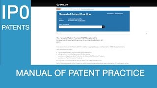 The Manual of Patent Practice MOPP is now easier to use on GOVUK [upl. by Philipa]