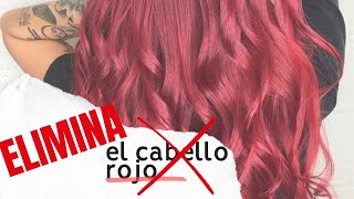 Como ELIMINAR el cabello ROJO de 1 sola APLICACION [upl. by Anelrihs]