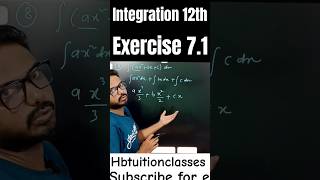 integration exercise 71 maths class 12th [upl. by Stiegler435]