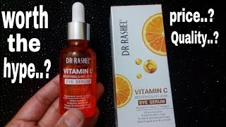 Dr Rashel Vitamin C eye serum review Is it worth the hype [upl. by Opiak150]