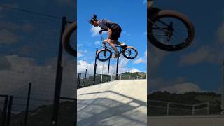 BIG 270 IN BMX FREESTYLE ON A HIP bmx bikelover bike tricks sport freestyle skatepark rider [upl. by Katherine]