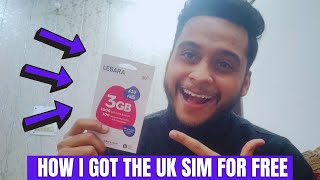 HOW I GOT MY UK SIM FOR FREE  BEST SIM FOR UK  UK SHUKE [upl. by Giuditta]