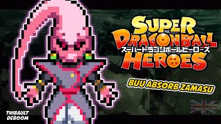 SDBH Sprite Animation  Buu Absorb Zamasu  remake   ENG [upl. by Lura]