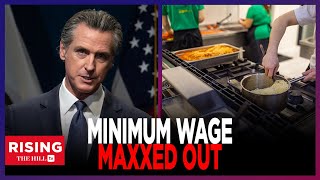 Gov Gavin Newsom Eats CROW BACKPEDALS On Minimum Wage HIKE [upl. by Haram]