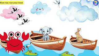 Row Row Row Your Boat With Lyrics And Action  Nursery Rhymes Box  Nursery Rhymes Songs [upl. by Notlrac371]