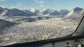 Fenix A320  RNAV Z 26 at Innsbruck GSX [upl. by Attenauqa312]