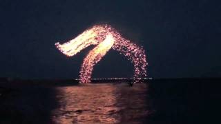 Spectacular Kites With Super LED Lights and fireworks [upl. by Aillemac]