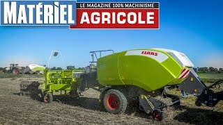 Presentation Claas Quadrant 4000  La présérie au travail en Camargue by Matériel Agricole [upl. by Down]