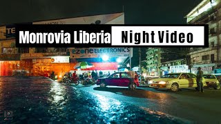 Liberias Capital Monrovia At Night  Liberian Vlog  Liberia Night Video [upl. by Naujuj]