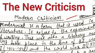 Modern Criticism  20th Century literature criticism modern modernism part3 english honours [upl. by Notgnilra]