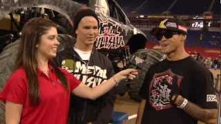 Monster Jam  Metal Mulisha Monster Truck Driver Brian Deegan at Party in the Pits [upl. by Pelagia955]