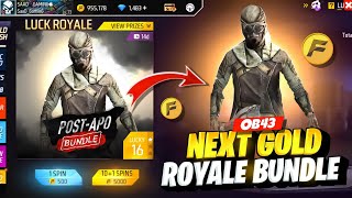 Next Gold Royale Free Fire 😮  Ob 43 Update Top Changes  Purple Shade Return  Free Fire New Event [upl. by Enilecram]