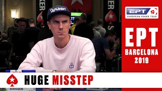 Day 5 part 1 ♠️ EPT Barcelona 2019  Main Event Cardsup ♠️ PokerStars [upl. by Hardigg]