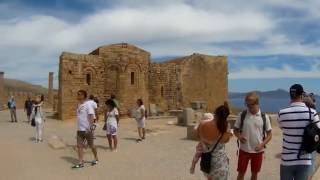 Acropolis of Lindos Rhodes Greece June 11 2016 [upl. by Aiht637]