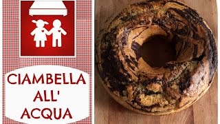 CIAMBELLONE VEGANO BICOLORE ALLACQUA Alto e Soffice  Facile Senza Latte Burro e Uova2CK [upl. by Eyssej]