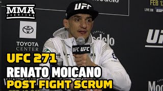 Renato Moicano Apologizes To Alexander Hernandez For Not Shaking Hands At WeighIns  UFC 271 [upl. by Nahej918]