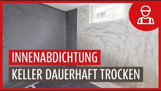 Innenabdichtung hält Kellerraum dauerhaft trocken [upl. by Cogn628]