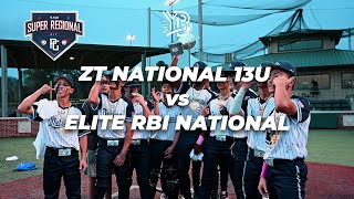 9th INNING  ZT NATIONAL 13U vs ELITE RBI NATIONAL  2024 13U Houston Super Regional NIT [upl. by Amand]