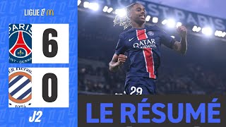 PSG  Montpellier  60  Le Résumé  Ligue 1 202425 [upl. by Lig]