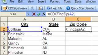 Zip Code Finder in Excel [upl. by Dnalerb]