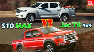 Chevrolet S10 MAX vs JAC T8 2022 La MEJOR Doble Cabina 4x4 BARATA es  Vary Topics [upl. by Rolando805]