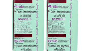 Neuromix LC Tablets LCamiline LTartrate Methylcobalamin and Folic Acid Tablets [upl. by Averi]