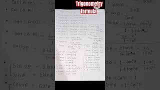 Trigonometry all formula [upl. by Kronfeld166]