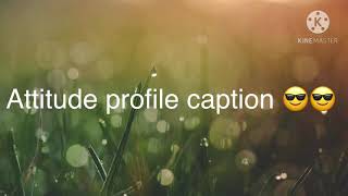 Best profile caption 2021 attitude profile caption for new year [upl. by Clova941]