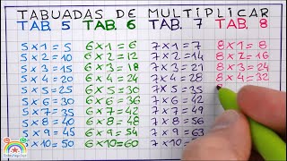 TABUADAS DE MULTIPLICAR [upl. by Mellicent]