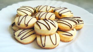 3 Ingredients Meltaway Condensed Milk Cookies  Corn Flour Butter Cookies  Yummy Cookies  Biscuit [upl. by Norrie649]